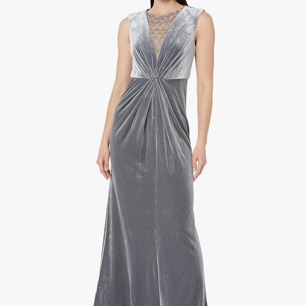 Size 2 velvet beaded mermaid gown